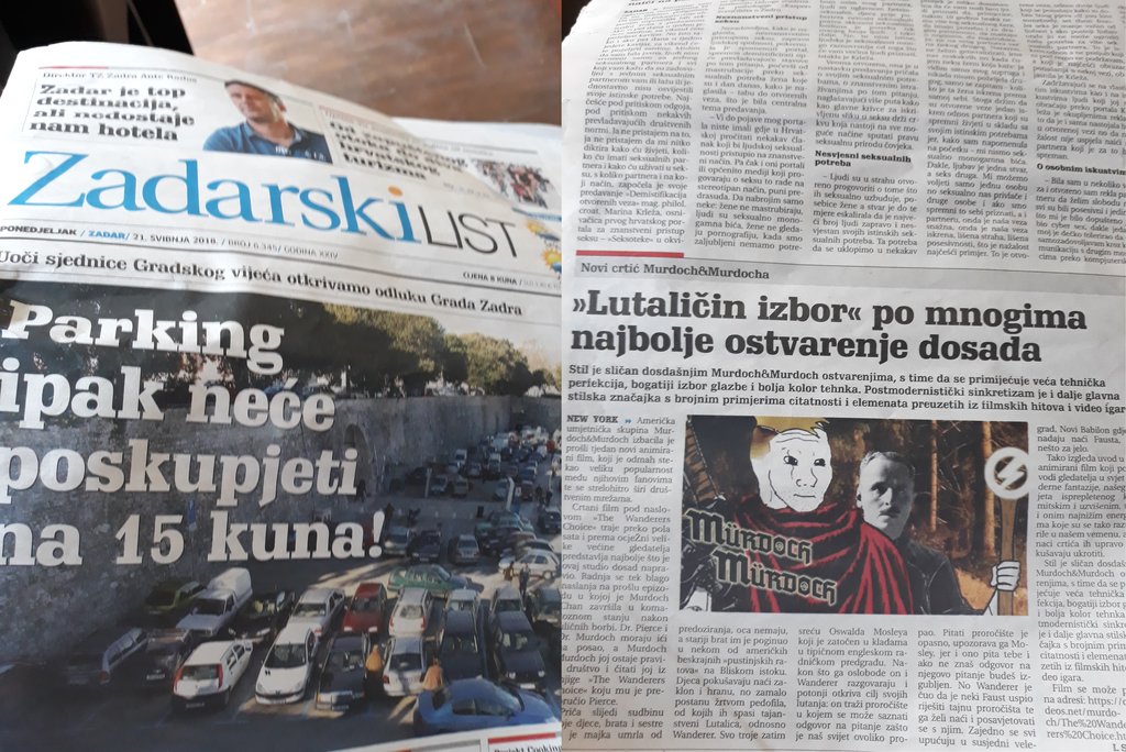 Murdoch Murdoch review in a Croatian newspaper